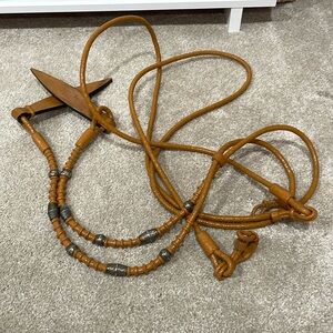 Tough-1 Braided Romel Reins with Silver Ferrules